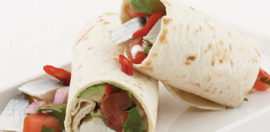 Tortilla Wraps de Harengs Maatjes de Norvège