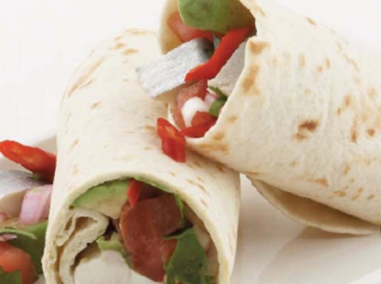 Tortilla Wraps de Harengs Maatjes de Norvège