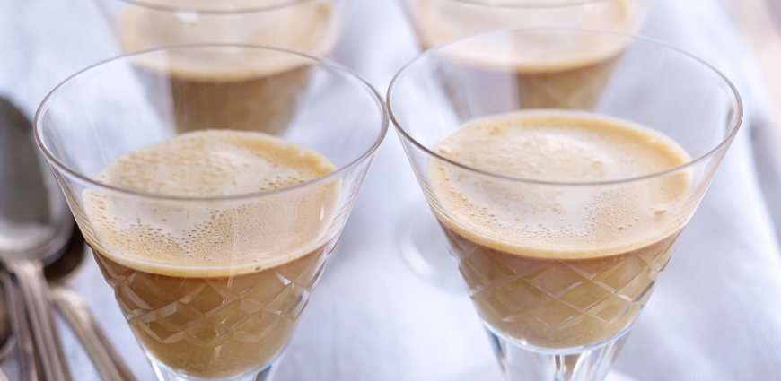 Soupe de crabe à la mousse de café