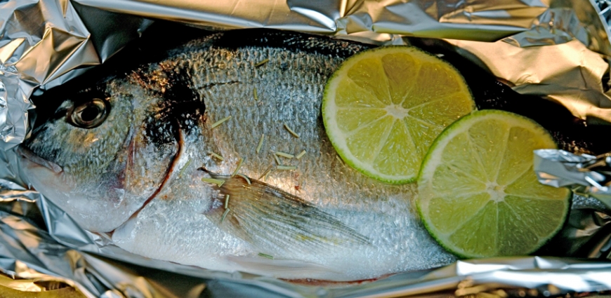 Dorade en papillote, façon thaïlandaise