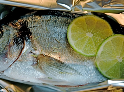 Dorade en papillote, façon thaïlandaise