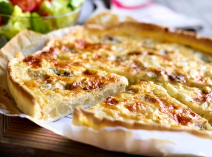 Quiche au fenouil et au roquefort