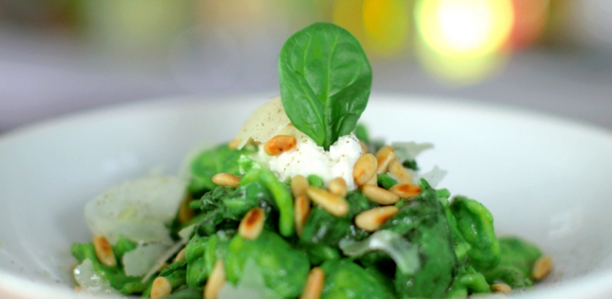 Orechiette au coulis d’épinards