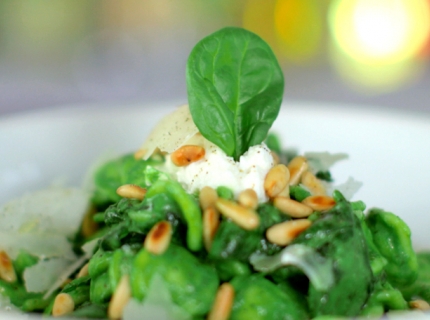 Orechiette au coulis d’épinards