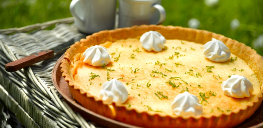 Tarte au citron vert et meringues