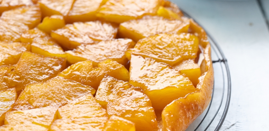 Tatin à l’ananas et au beurre salé