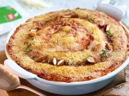 Hachis parmentier de luxe à l’huile de truffe et au grana padano