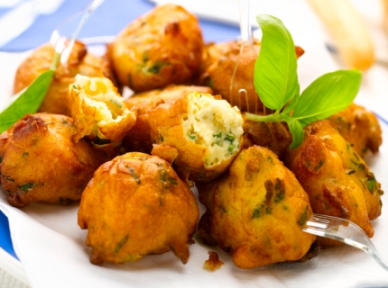 Beignets de ricotta aux herbes