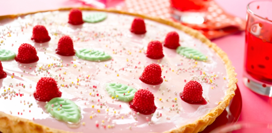 Tarte rose au yaourt