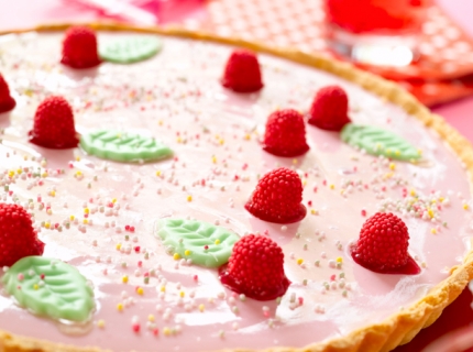 Tarte rose au yaourt