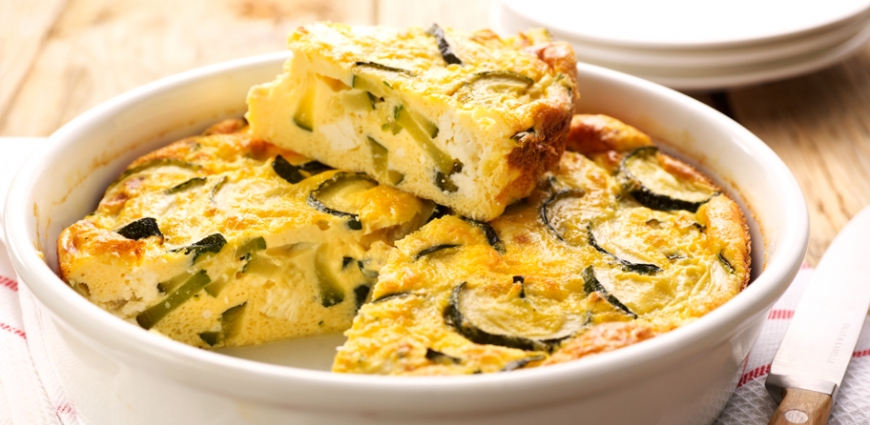 Frittata aux courgettes et à la feta