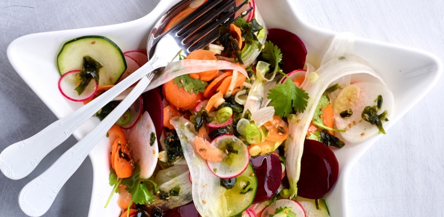 Salade à l'émincé de légumes