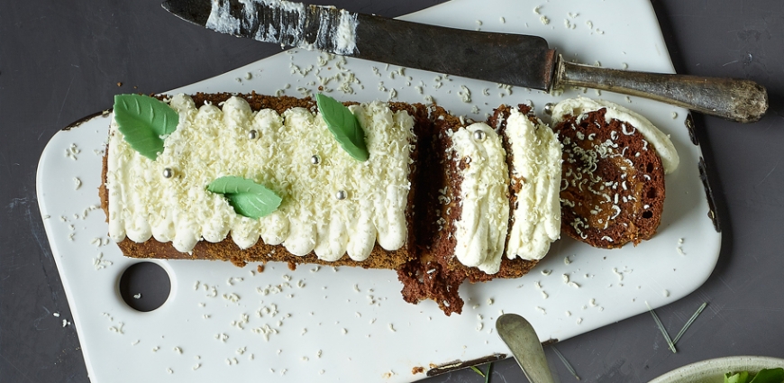 Bûche de noël aux spéculoos et au mascarpone