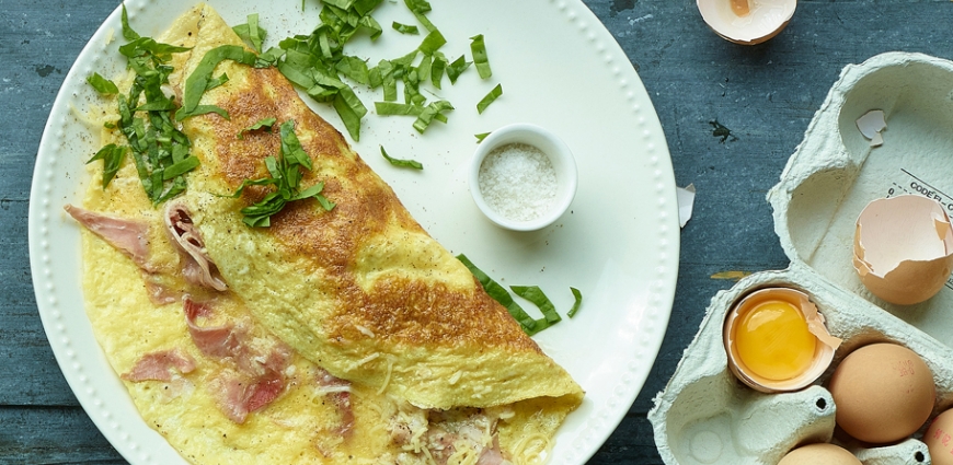 Omelette jambon/fromage
