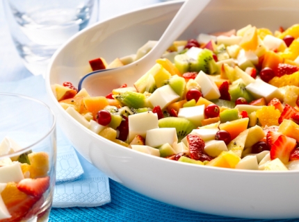 Salade de fruits à la gelée d’amandes