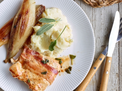 Paupiettes de dinde au lard et au comté