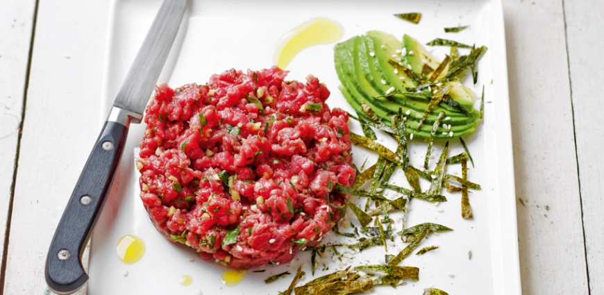 Tartare de bœuf au couteau