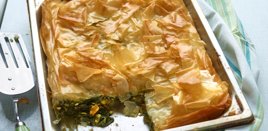 Spanakopita - Tourte aux épinards et à la feta