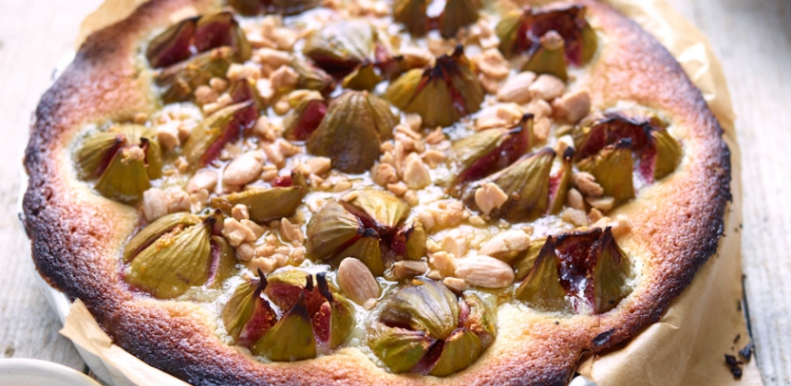 Tarte aux figues, au thym et à la frangipane facon crumble