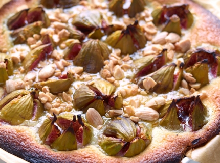 Tarte aux figues, au thym et à la frangipane facon crumble