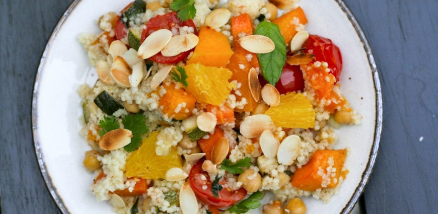 Couscous crémeux avec butternut et orange