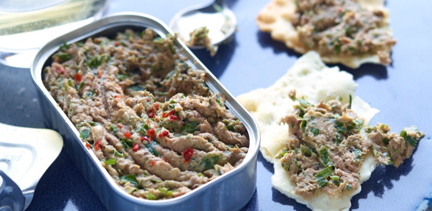 Rillettes de sardines aux herbes fraîches