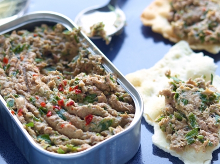 Rillettes de sardines aux herbes fraîches