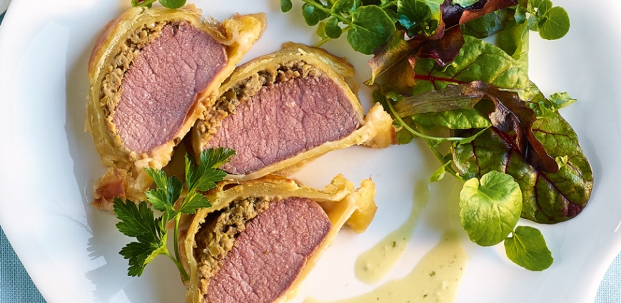 Noisettes d'agneau en croute