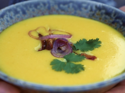 Velouté de pommes de terre au safran