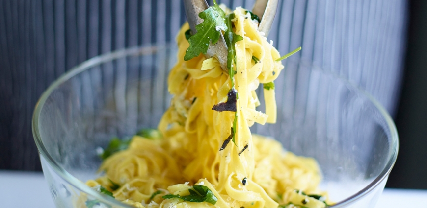 Fettuccine au pecorino et à la truffe