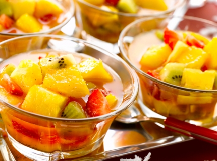 Salade de fruits au sirop ti-punch