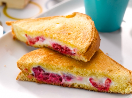 Croques aux framboises