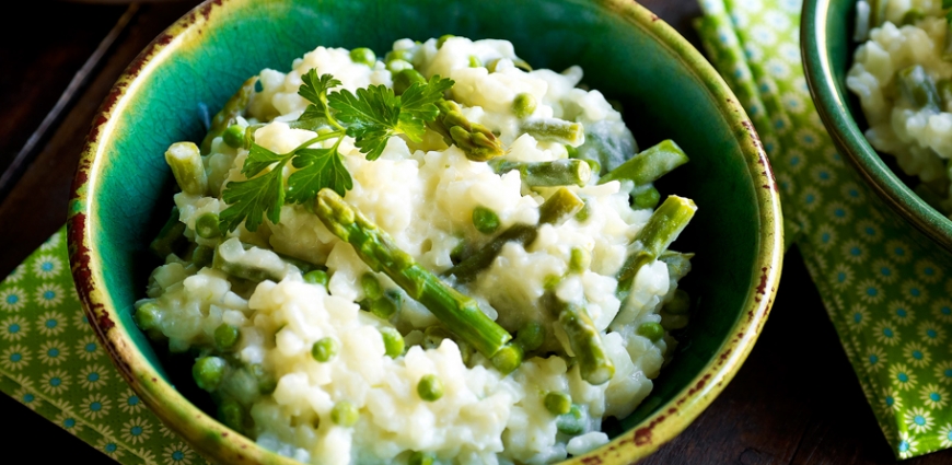 Risotto aux petits légumes du printemps