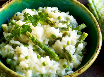 Risotto aux petits légumes du printemps