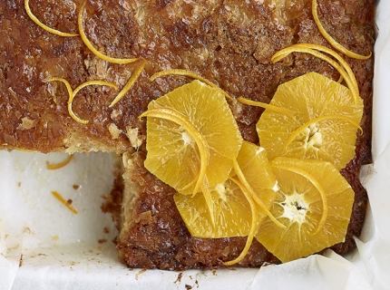 Gâteau à l’orange et aux miettes de filo