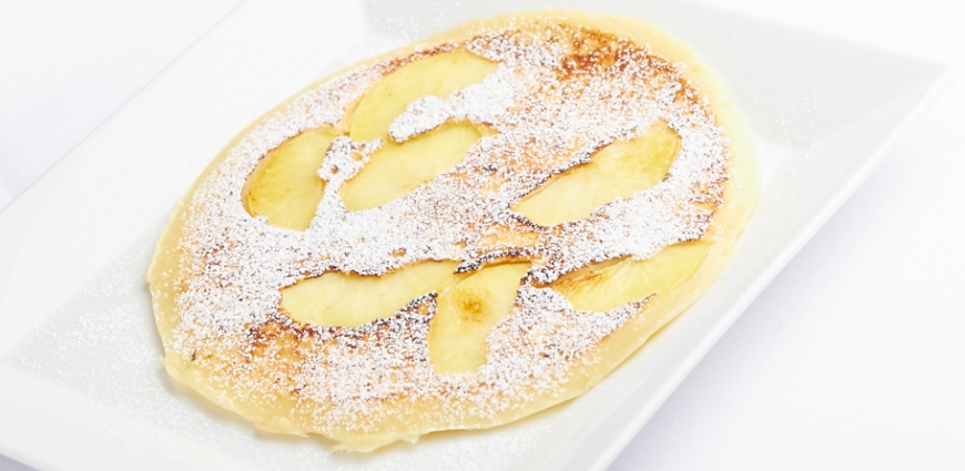 Petites crêpes aux pommes