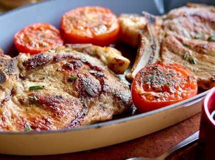 Côtes de veau aux anchois et câpres