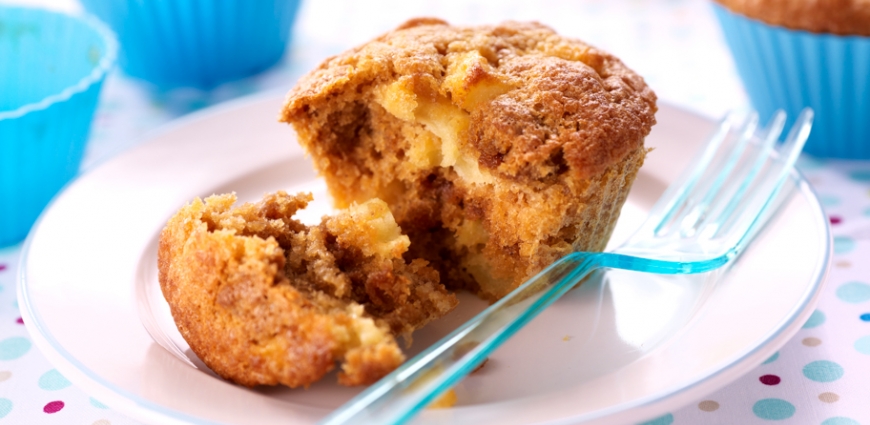 Muffins aux pommes et aux spéculoos