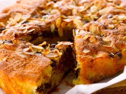 Gâteau aux poires et aux pépites de chocolat