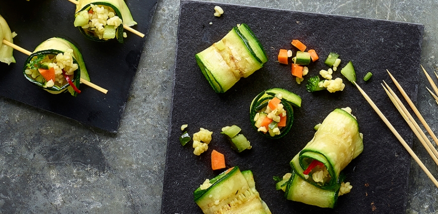 Rouleaux de courgette