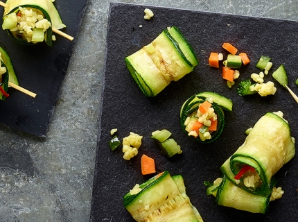 Rouleaux de courgette