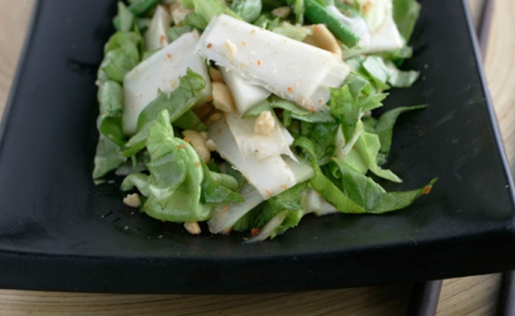 Salade aux crevettes et cœur de palmier