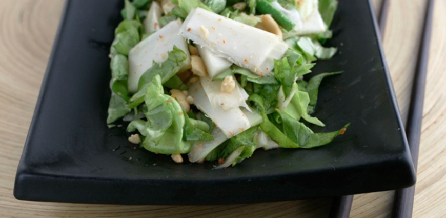 Salade aux crevettes et cœur de palmier