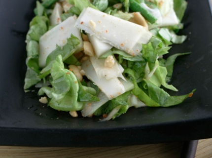 Salade aux crevettes et cœur de palmier