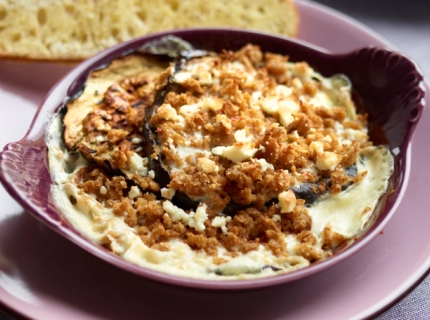 Gratin d’aubergine et seitan