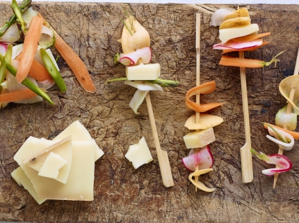 Comté aux légumes marinés maison