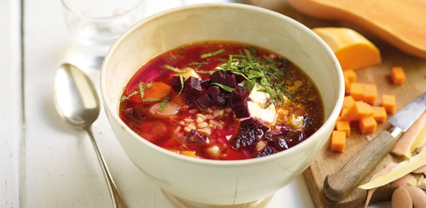 Soupe-repas ‘Ebly’ au fromage de chèvre