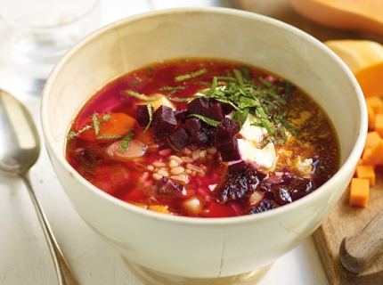 Soupe-repas ‘Ebly’ au fromage de chèvre