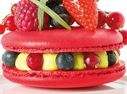 Macaron XXL aux fruits rouges