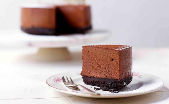 Gâteau de mousse au chocolat aux Oréo©